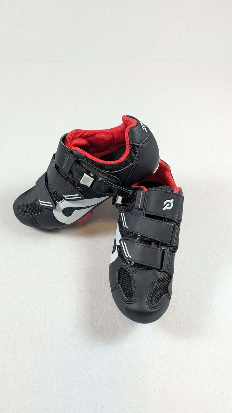 Peloton Cycling Shoes Black Size EU 38 US Women 7 W/ Look Delta Cleats Attached